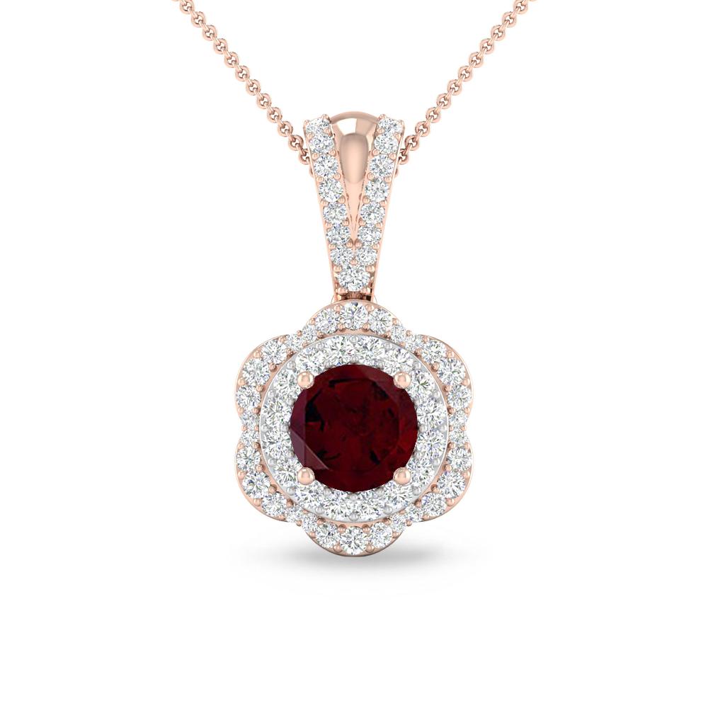 Rose Gold - Garnet