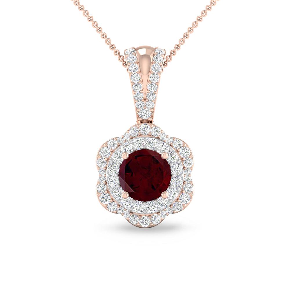Rose Gold - Garnet