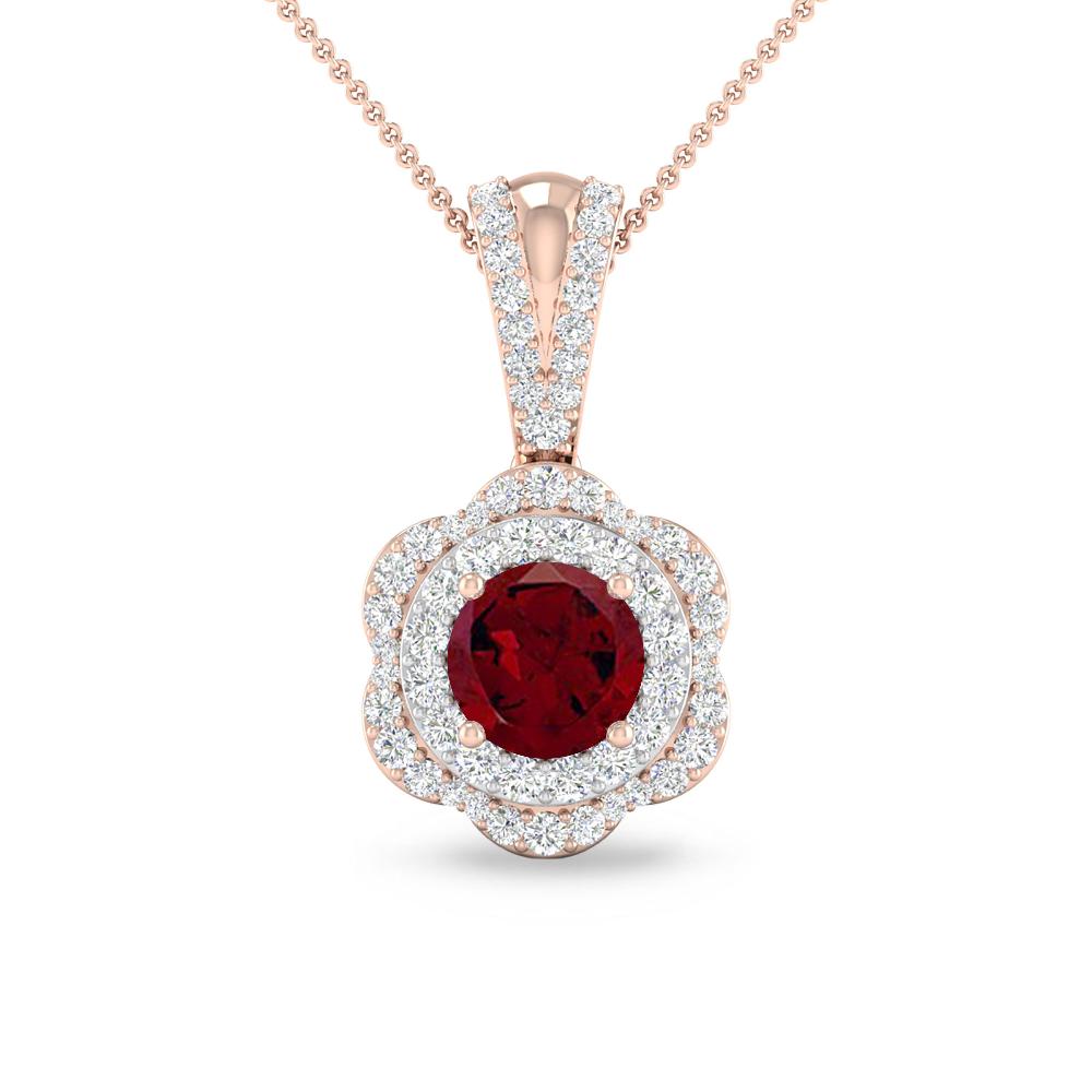 Rose Gold - Garnet