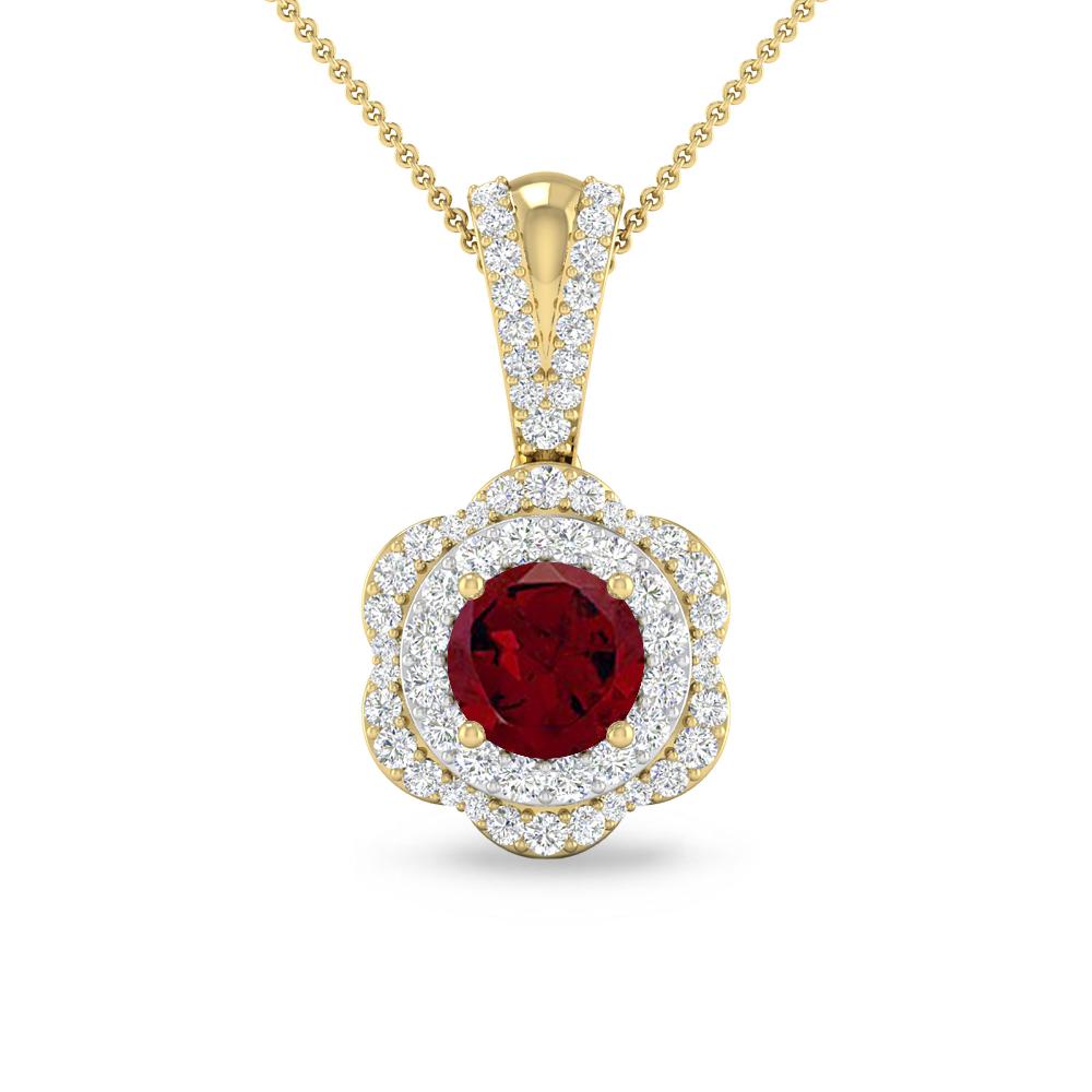 Yellow Gold - Garnet