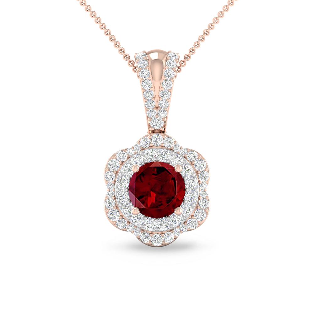 Rose Gold - Garnet