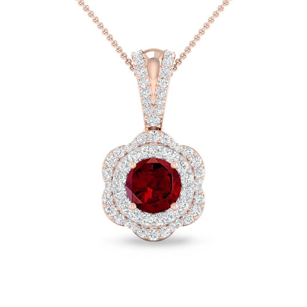 Rose Gold - Garnet