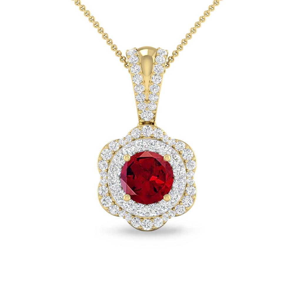 Yellow Gold - Garnet