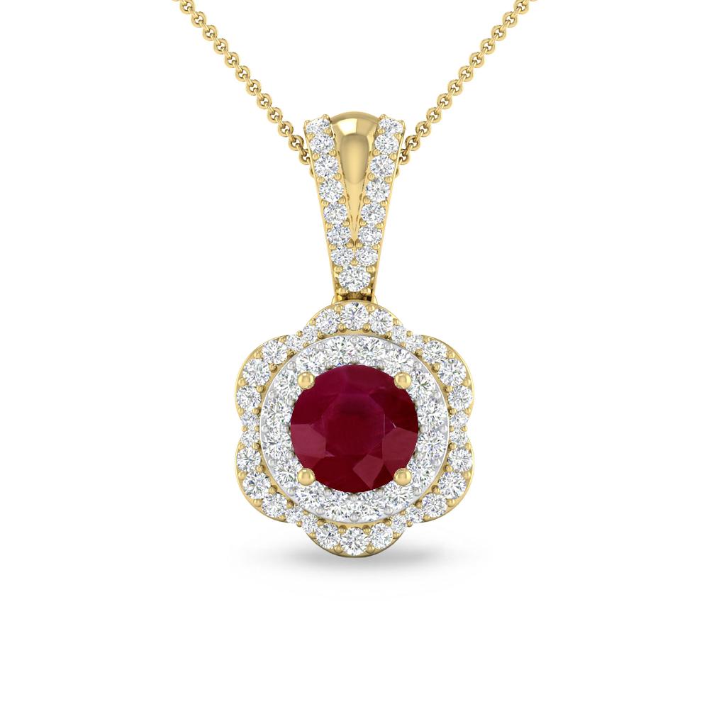 Yellow Gold - Ruby