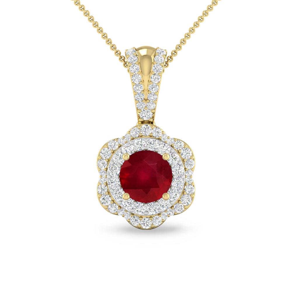 Yellow Gold - Ruby