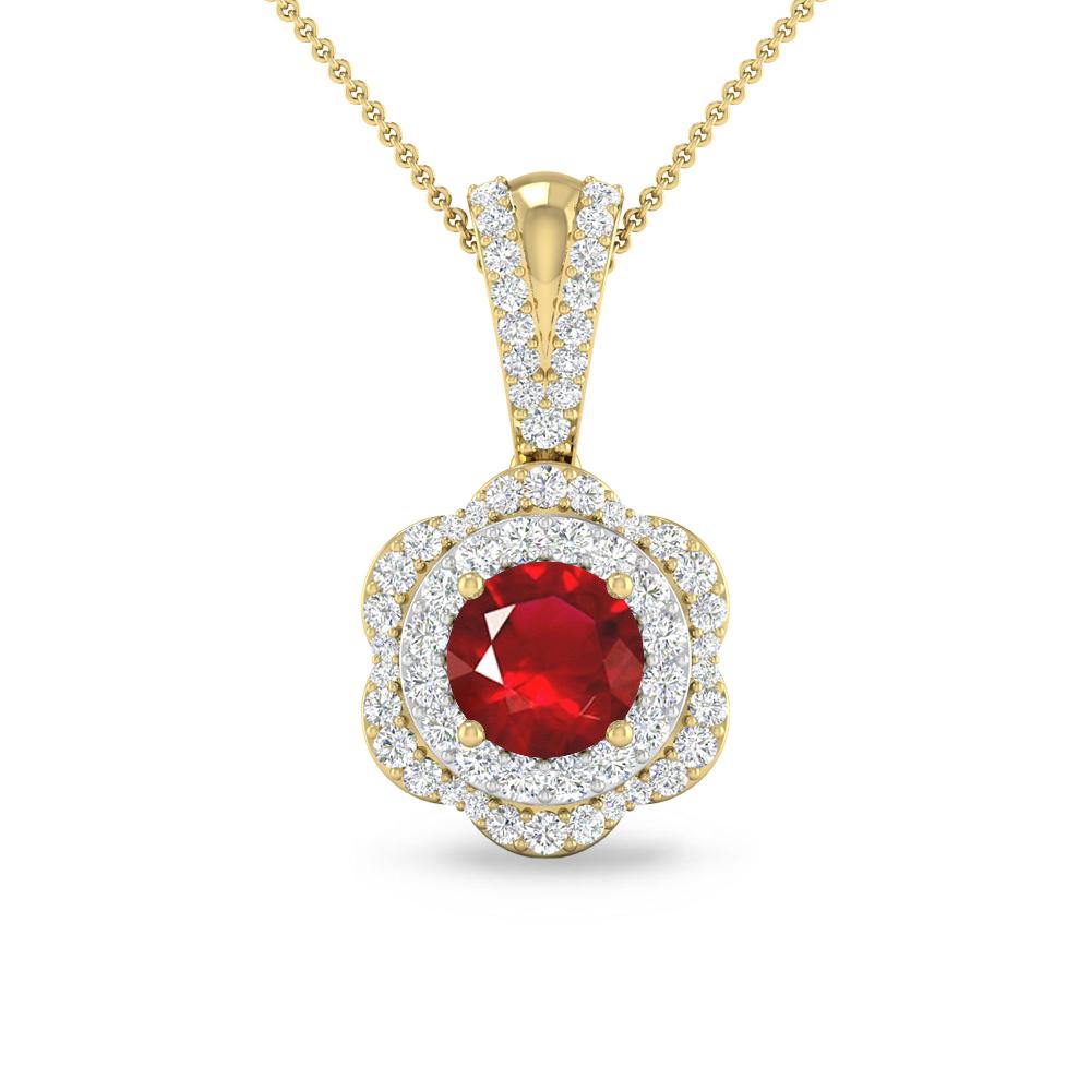 Yellow Gold - Ruby