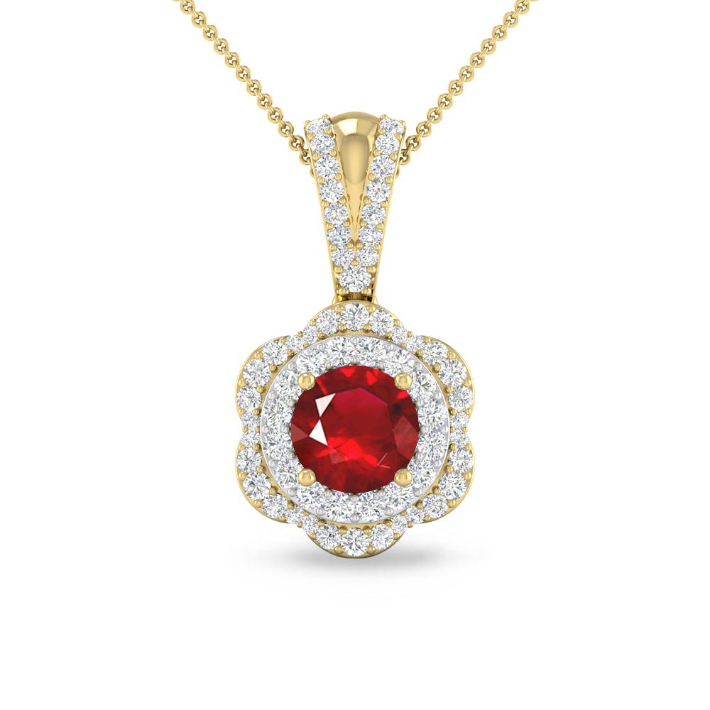 Yellow Gold - Ruby