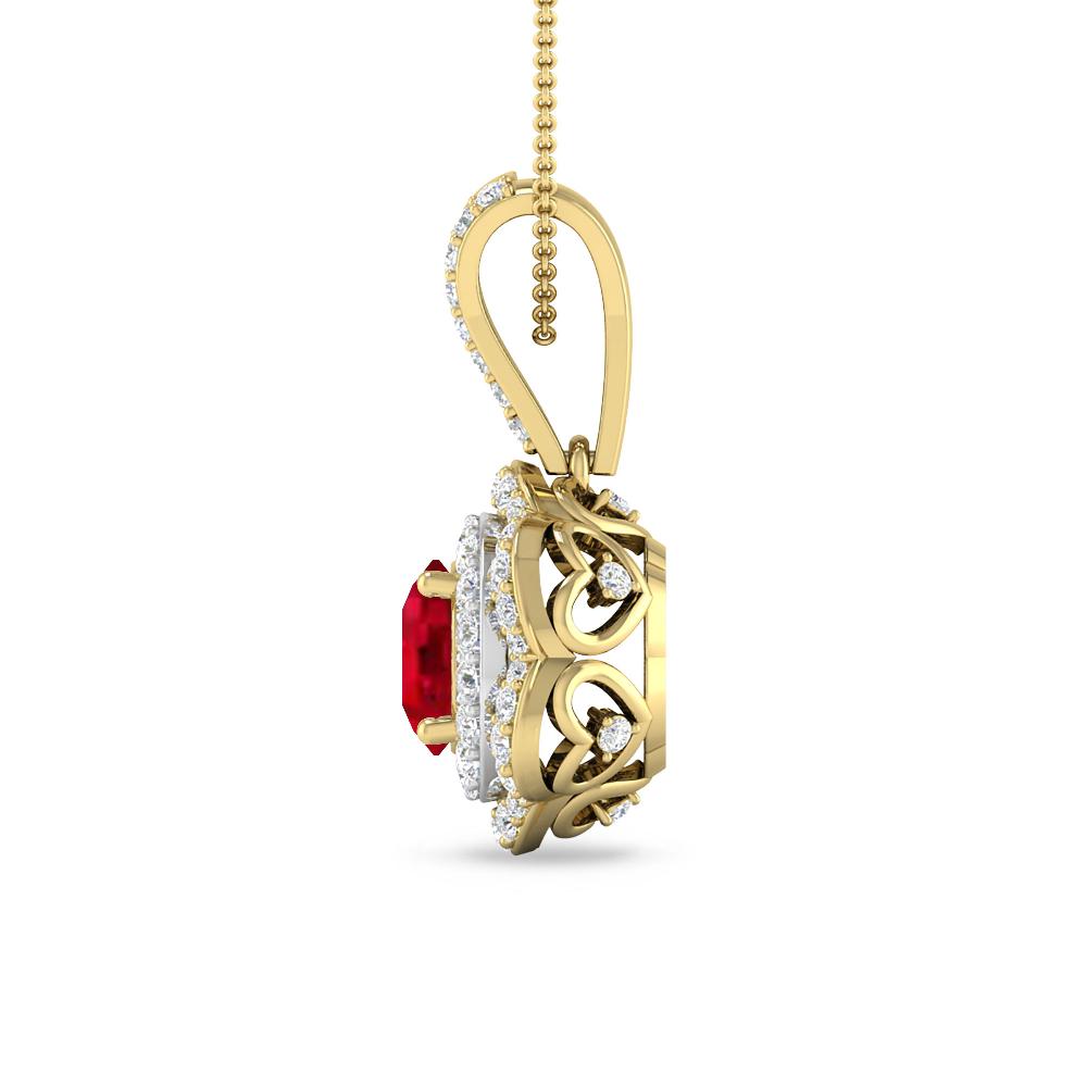 Yellow Gold - Ruby