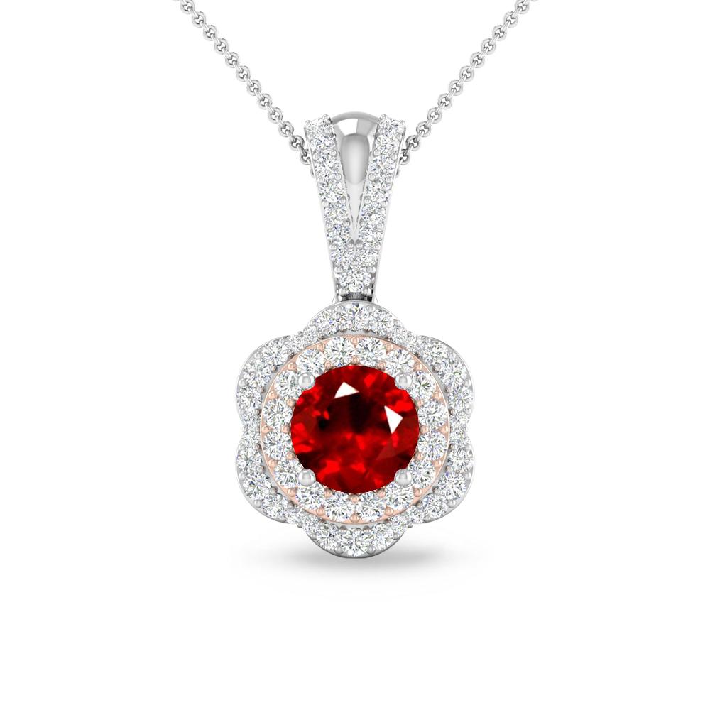 White Gold - Ruby