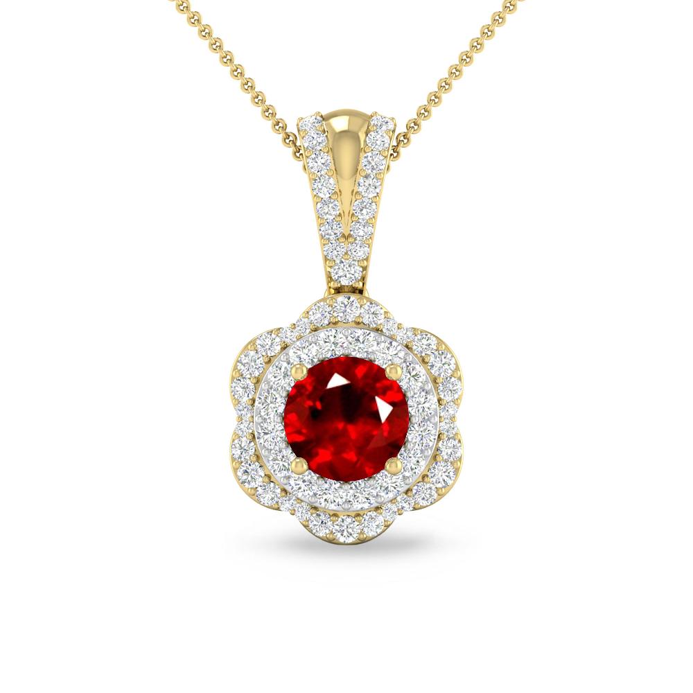 Yellow Gold - Ruby