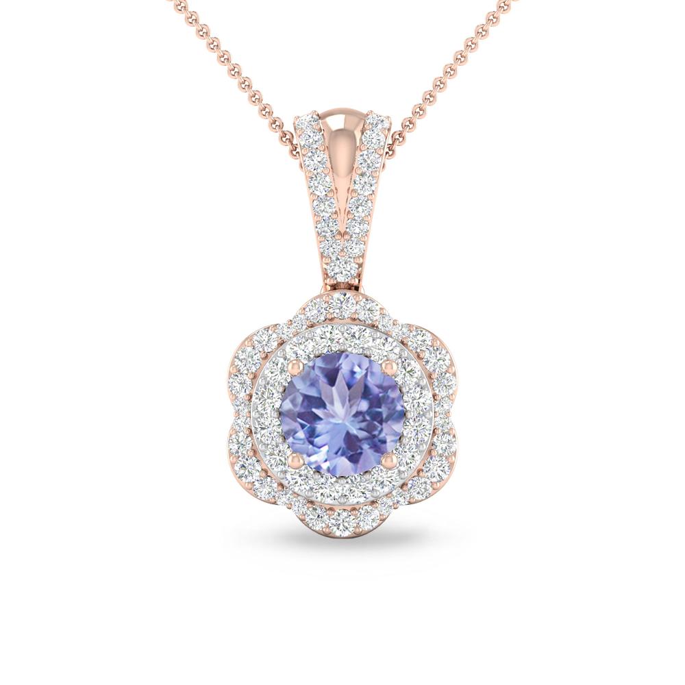 Rose Gold - Tanzanite