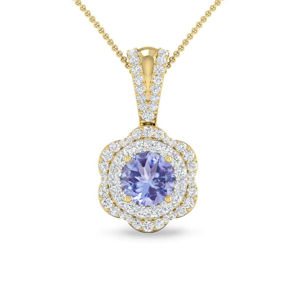 Yellow Gold - Tanzanite