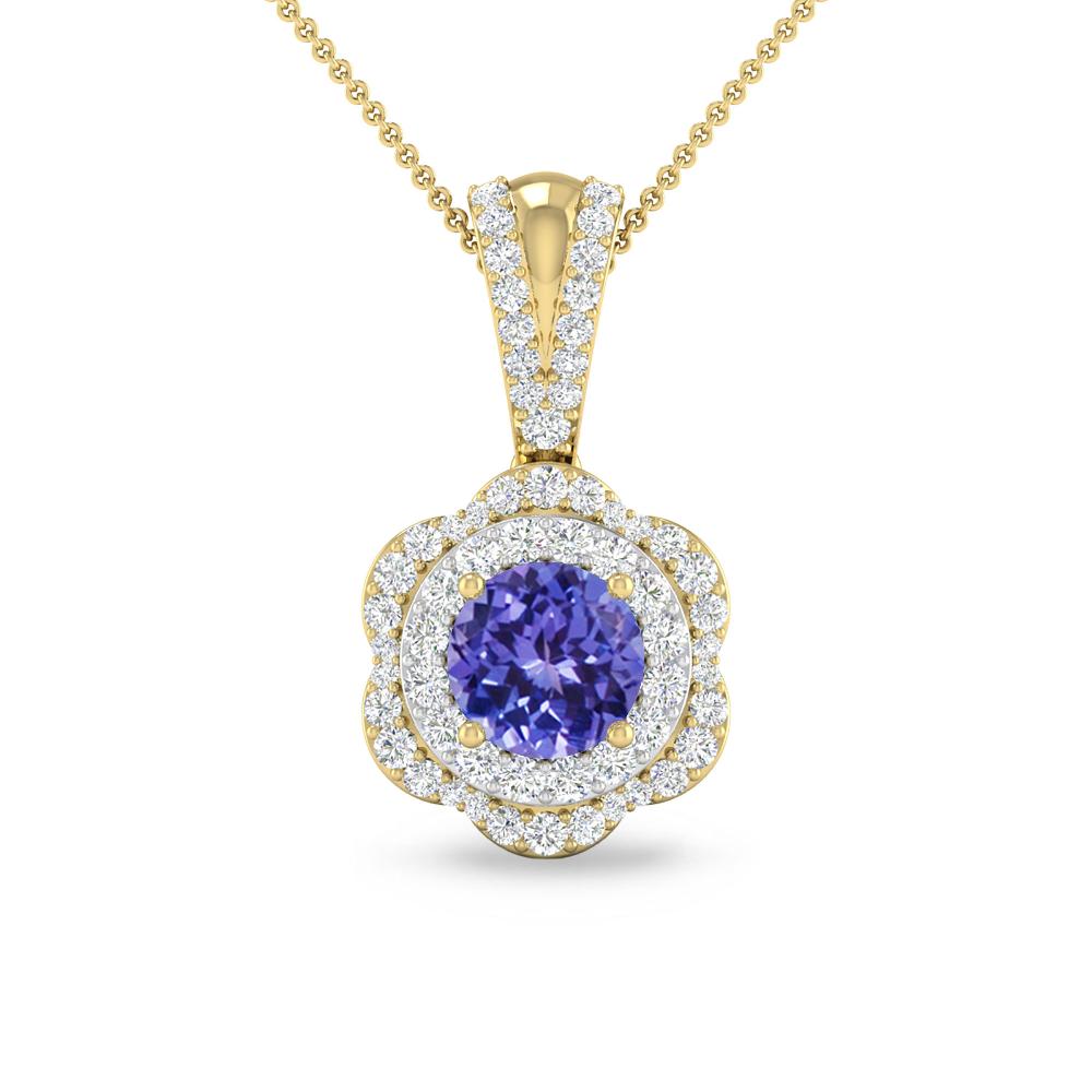 Yellow Gold - Tanzanite