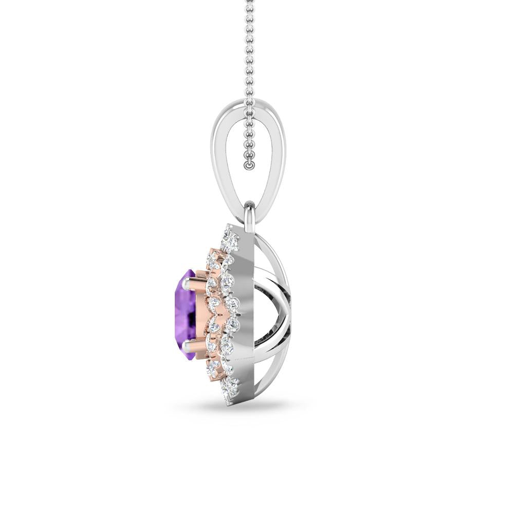 White Gold - Amethyst