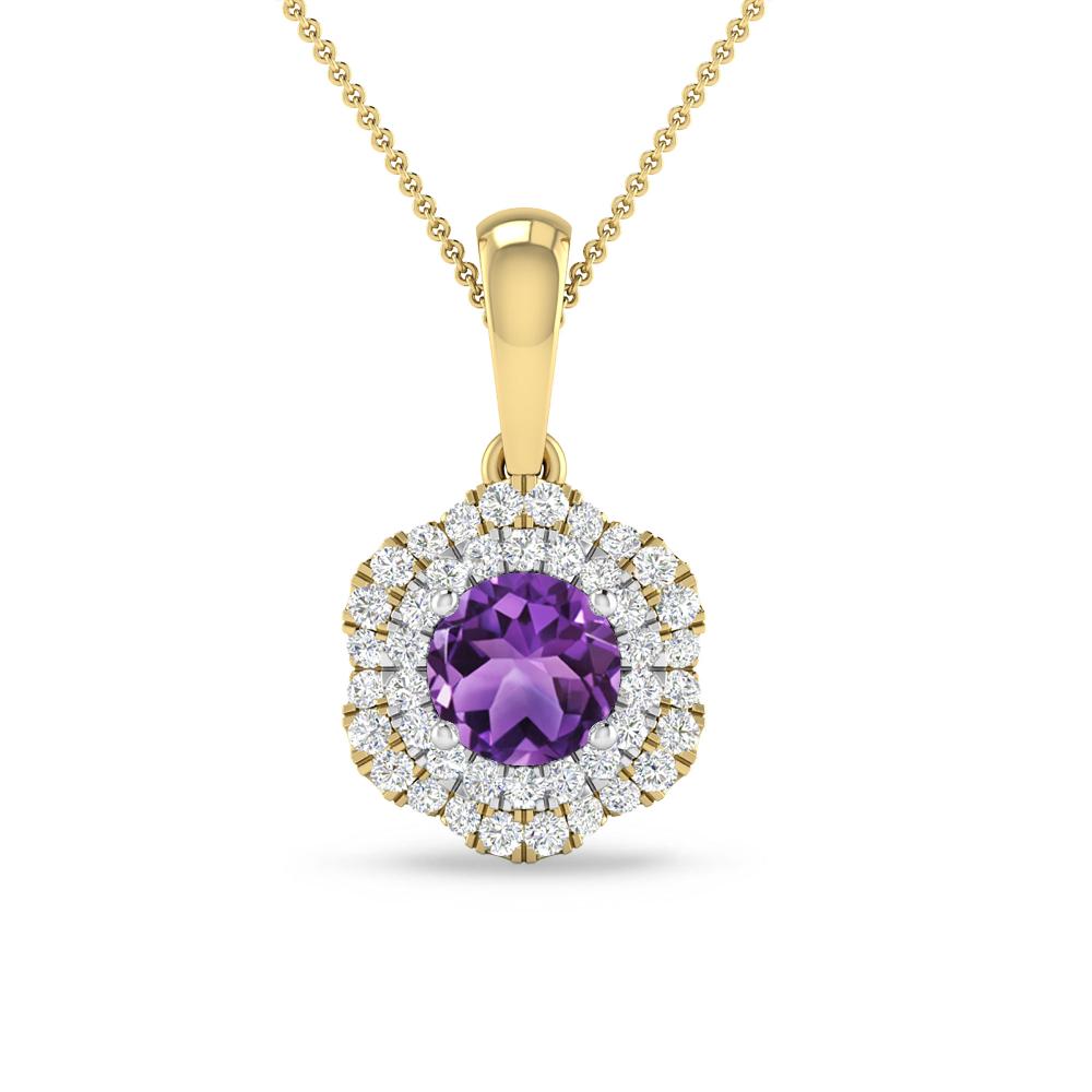 Yellow Gold - Amethyst