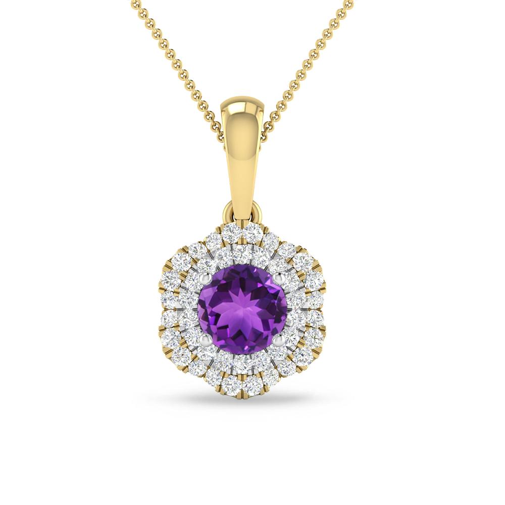 Yellow Gold - Amethyst