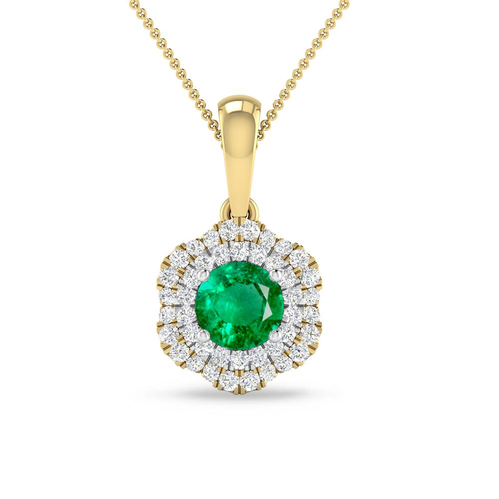 Yellow Gold/White Gold - Emerald
