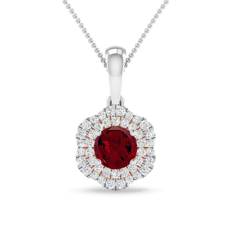 White Gold - Garnet