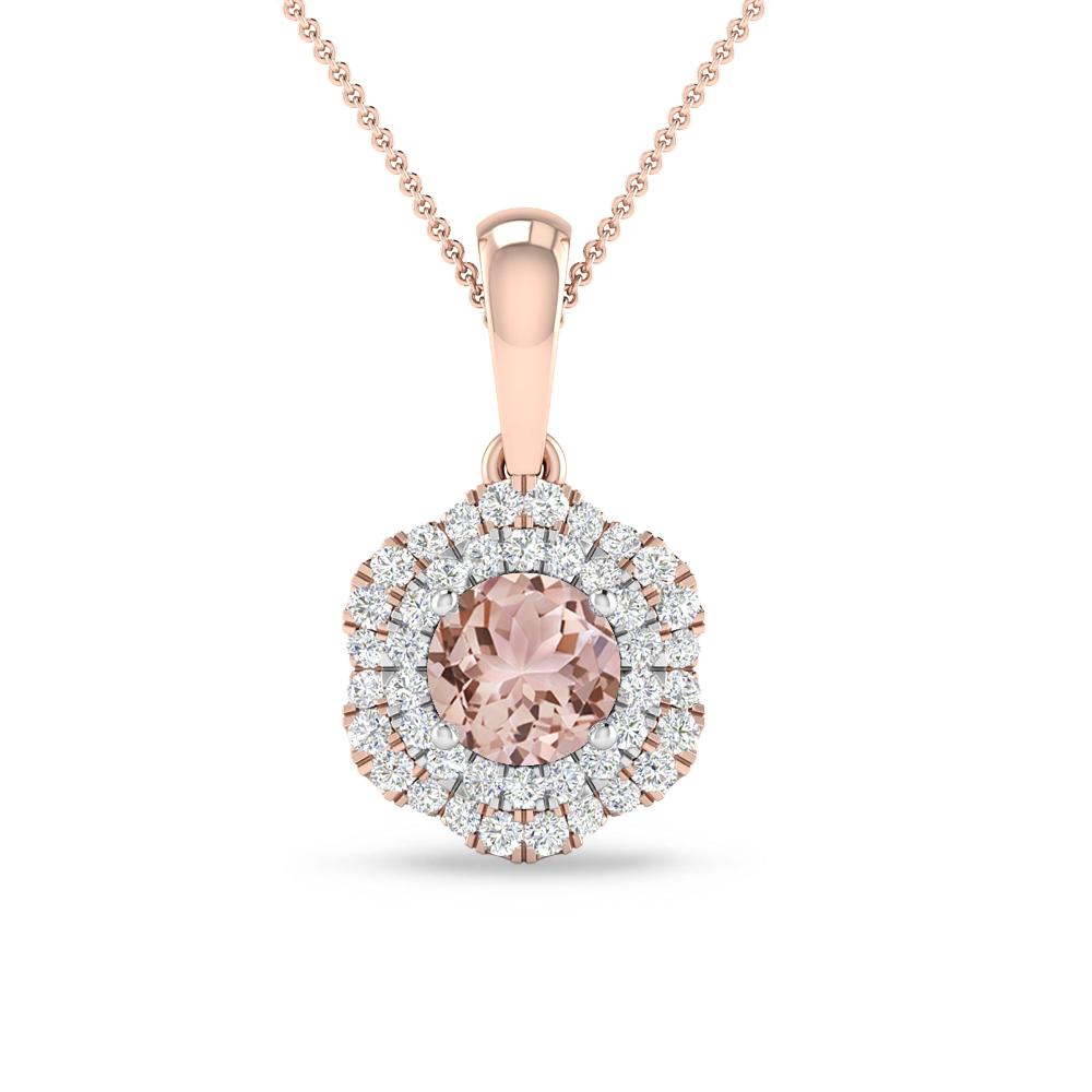 Rose Gold/White Gold - Morganite