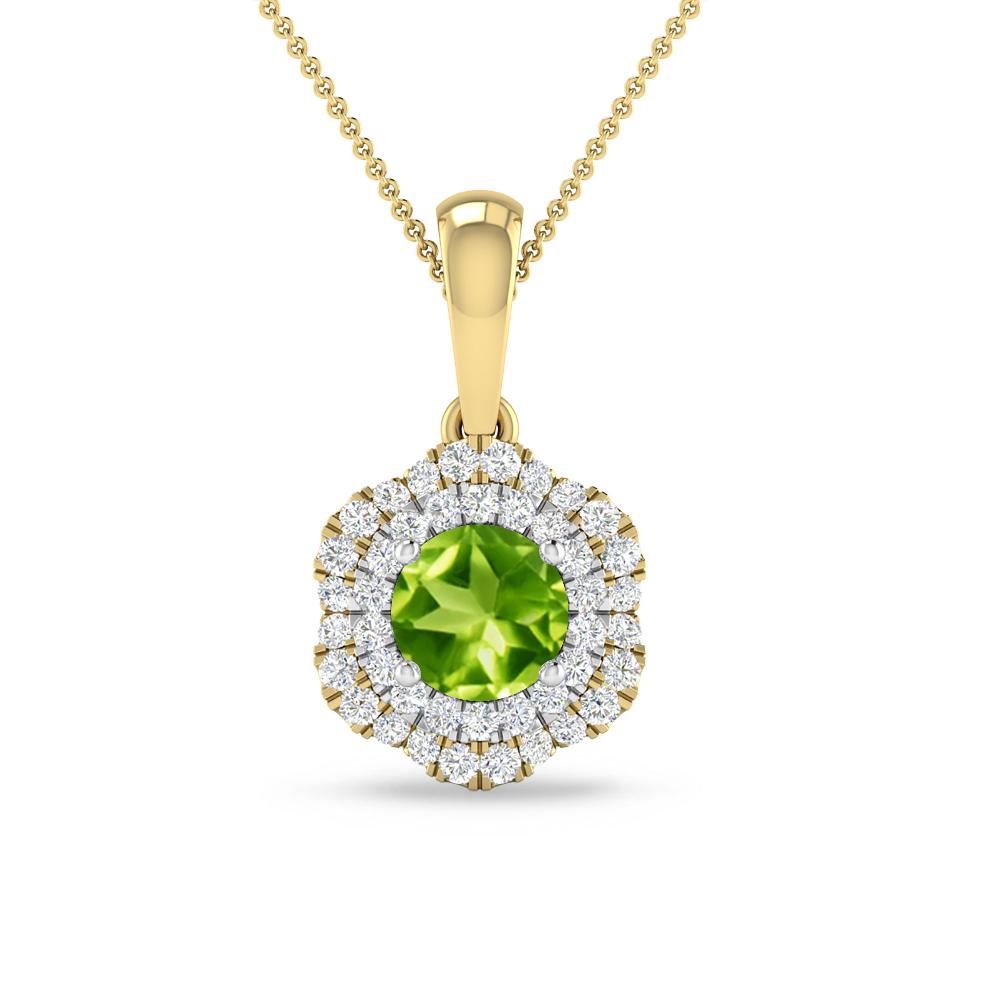Yellow Gold/White Gold - Peridot