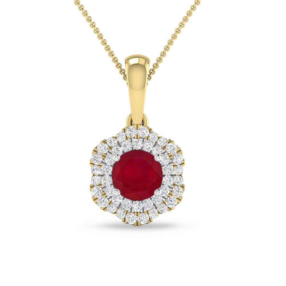 Yellow Gold - Ruby