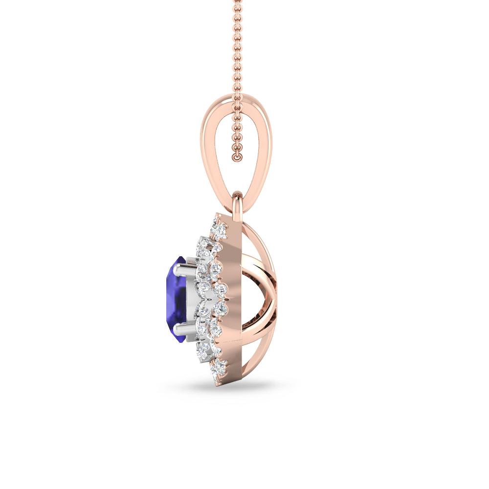 Rose Gold - Tanzanite