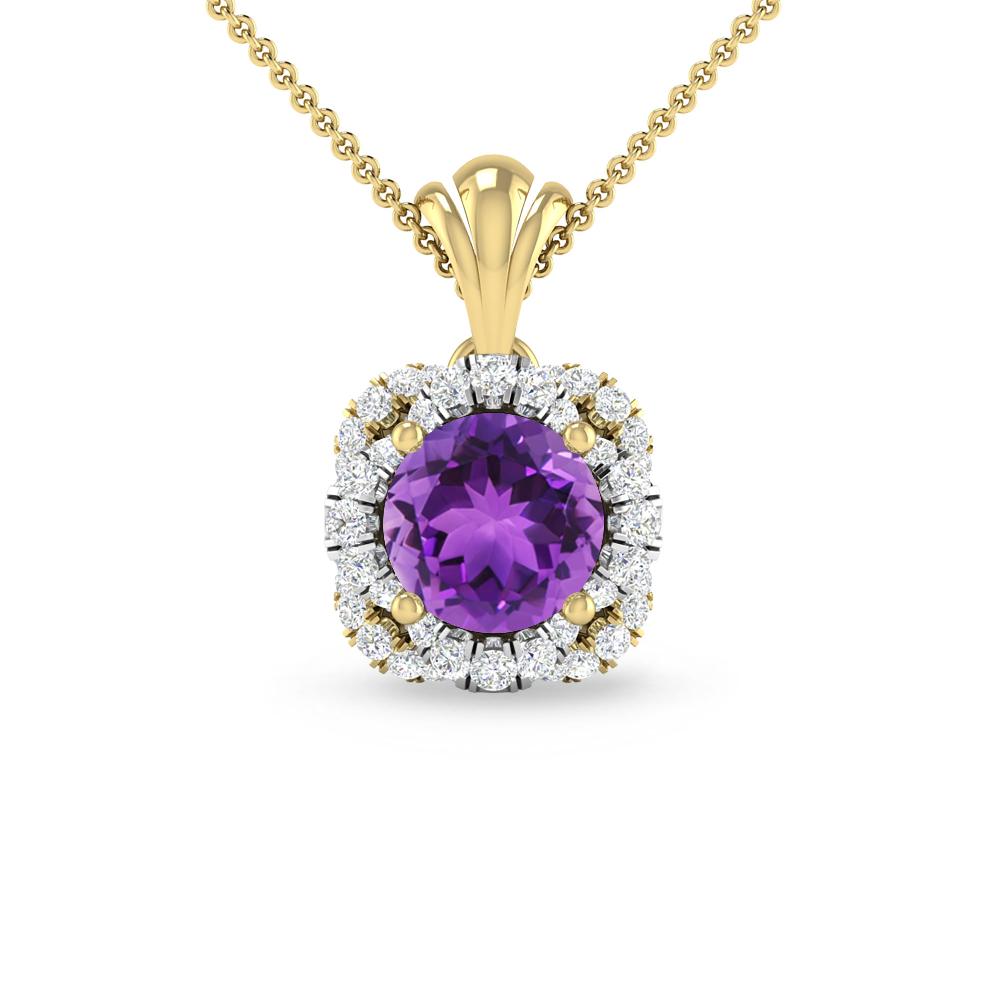 Yellow Gold - Amethyst