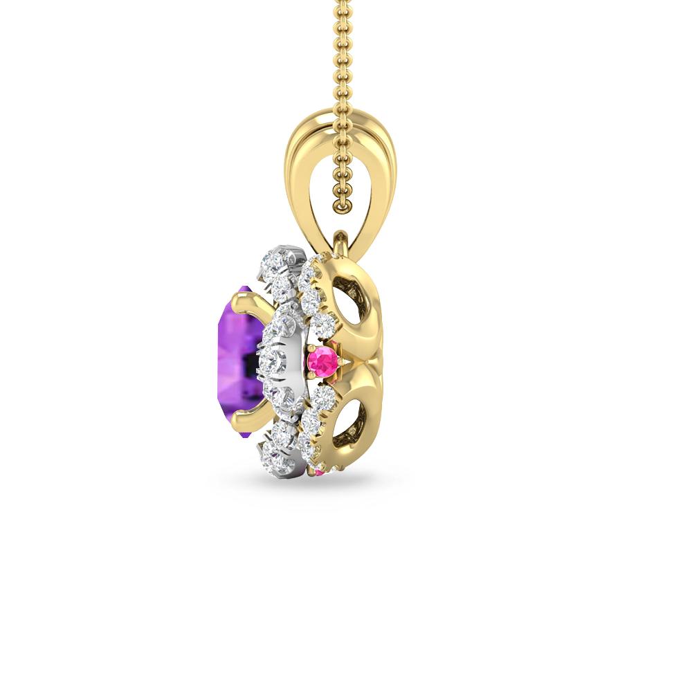 Yellow Gold - Amethyst