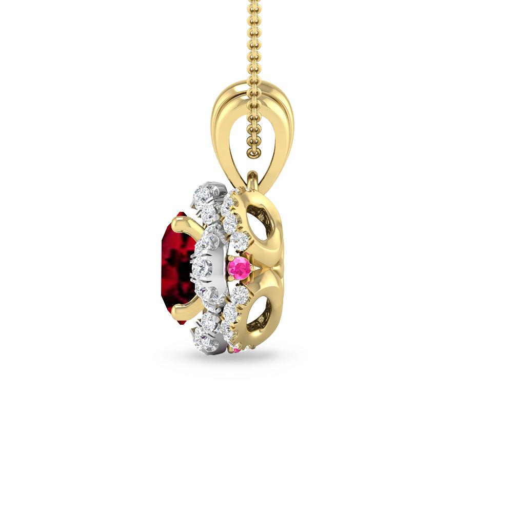 Yellow Gold - Garnet