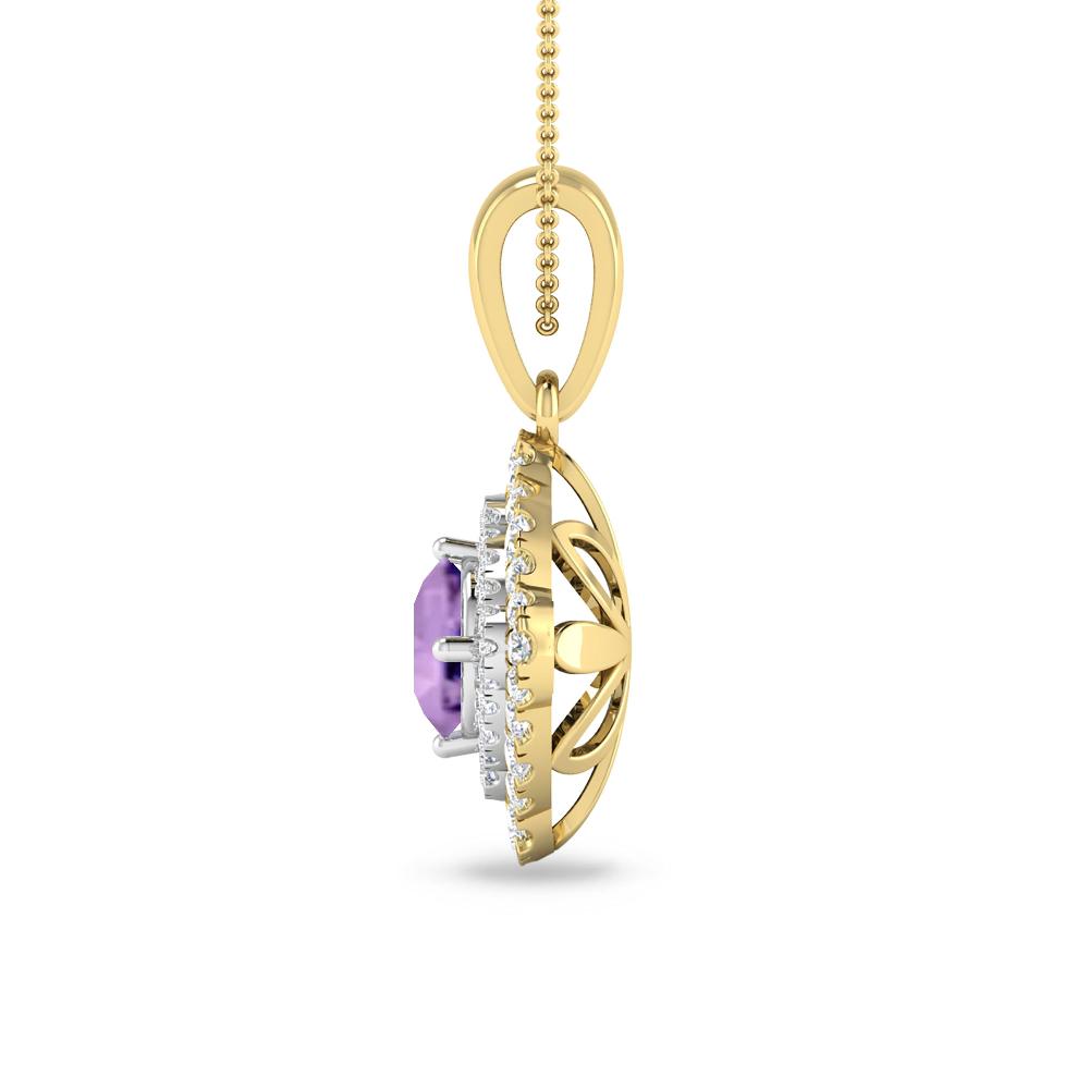 Yellow Gold - Amethyst