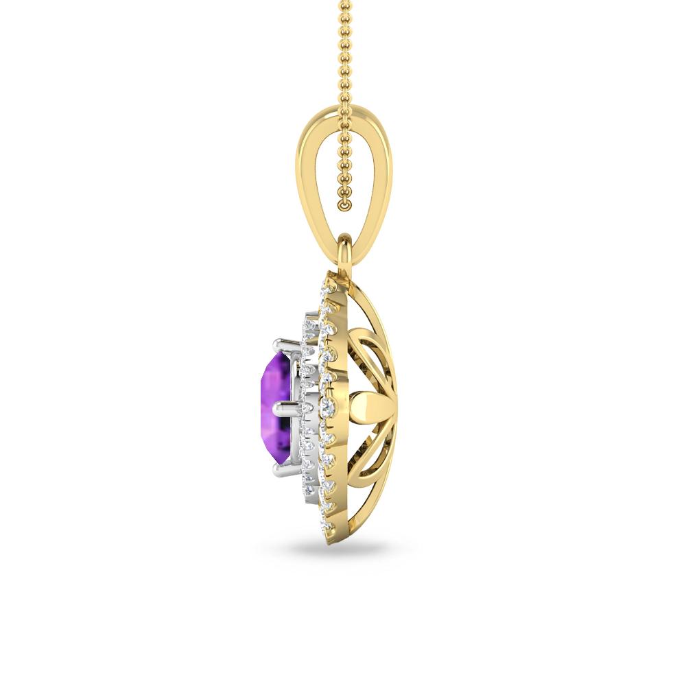 Yellow Gold - Amethyst