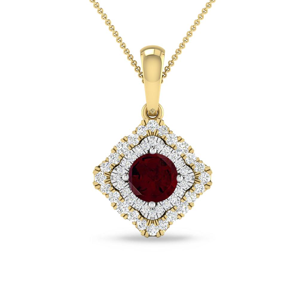 Yellow Gold - Garnet