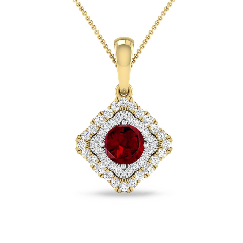 Yellow Gold - Garnet