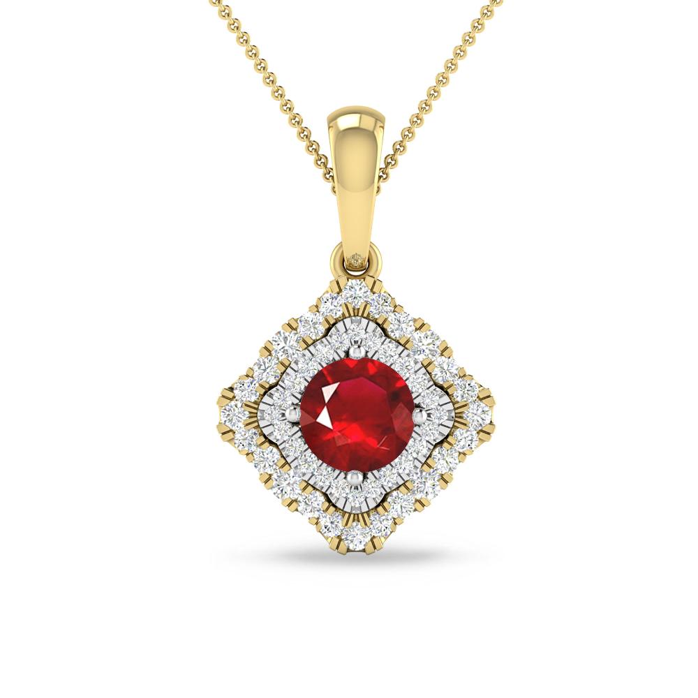 Yellow Gold - Ruby