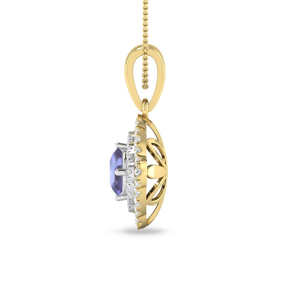 Yellow Gold - Tanzanite