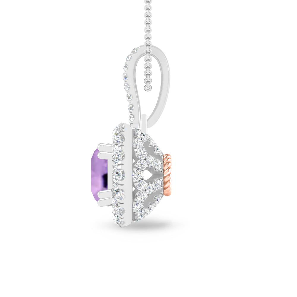 White Gold - Amethyst