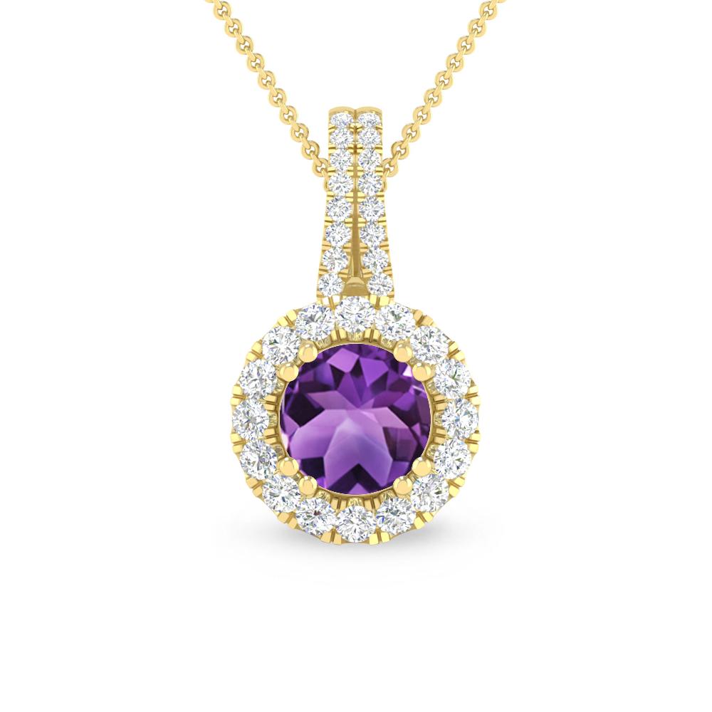 Yellow Gold - Amethyst