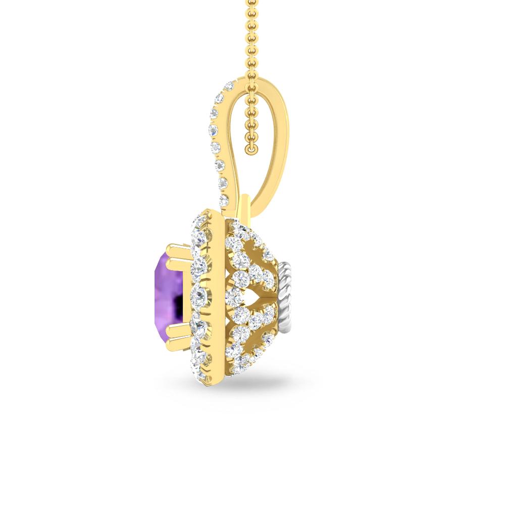 Yellow Gold - Amethyst