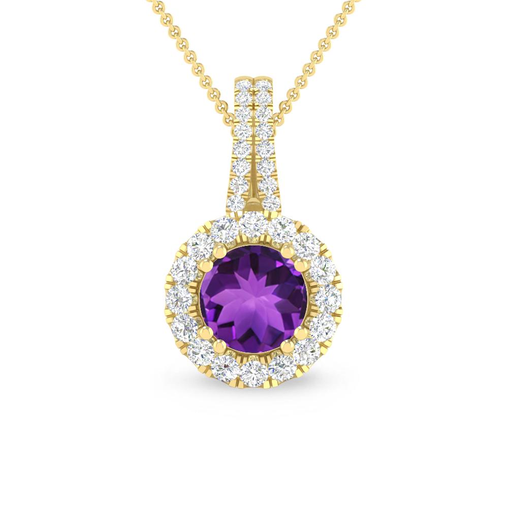 Yellow Gold - Amethyst