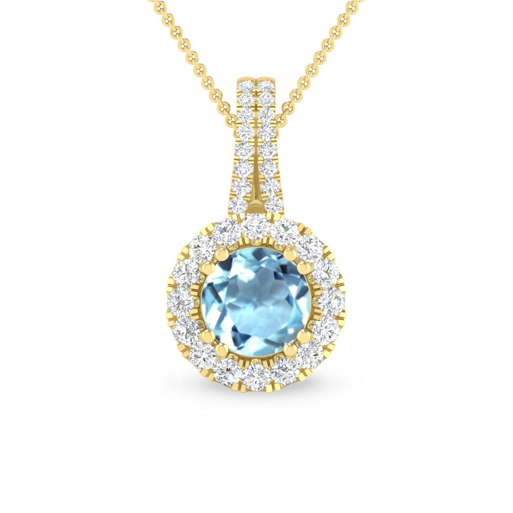 Yellow Gold - Aquamarine