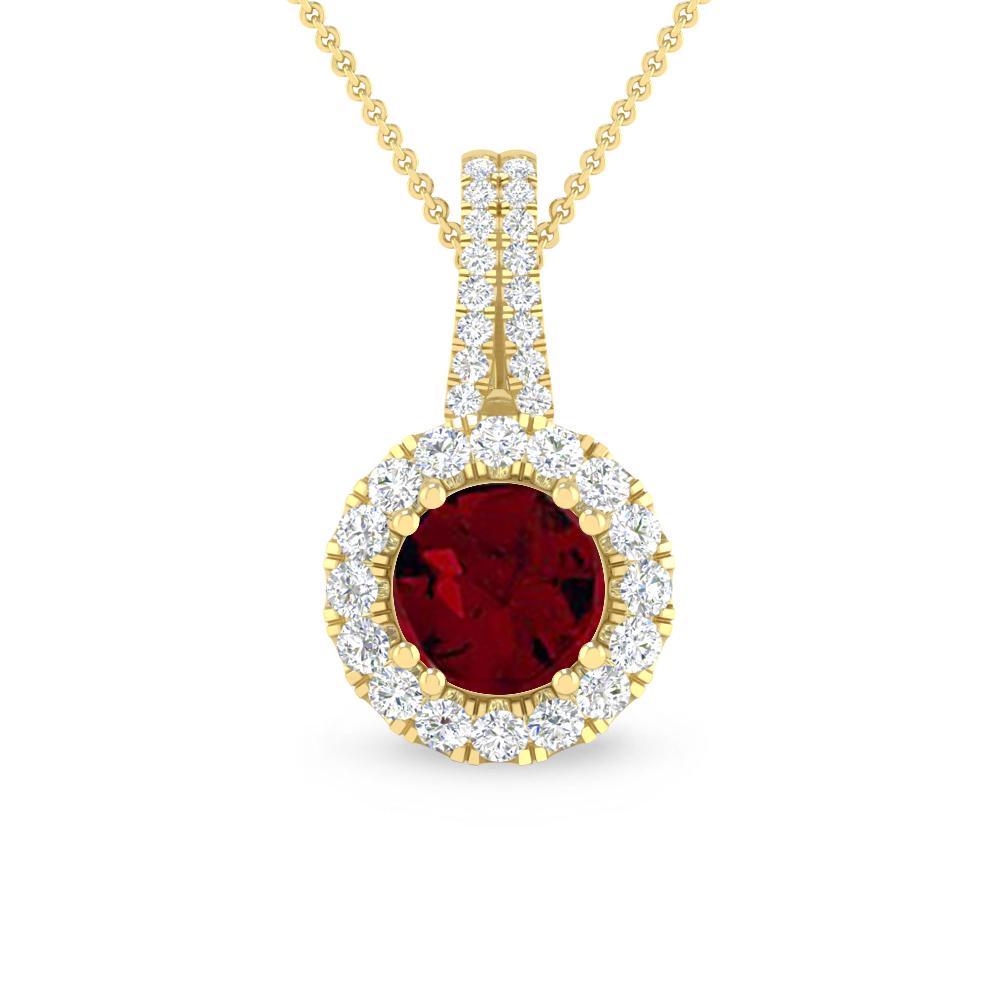 Yellow Gold - Garnet