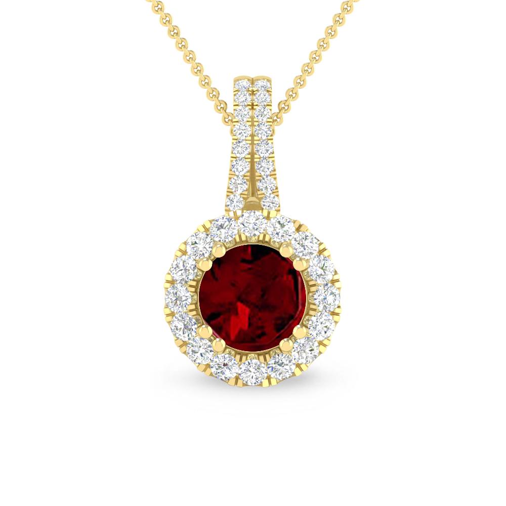 Yellow Gold - Garnet