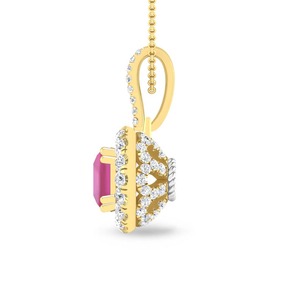 Yellow Gold - Pink Tourmaline