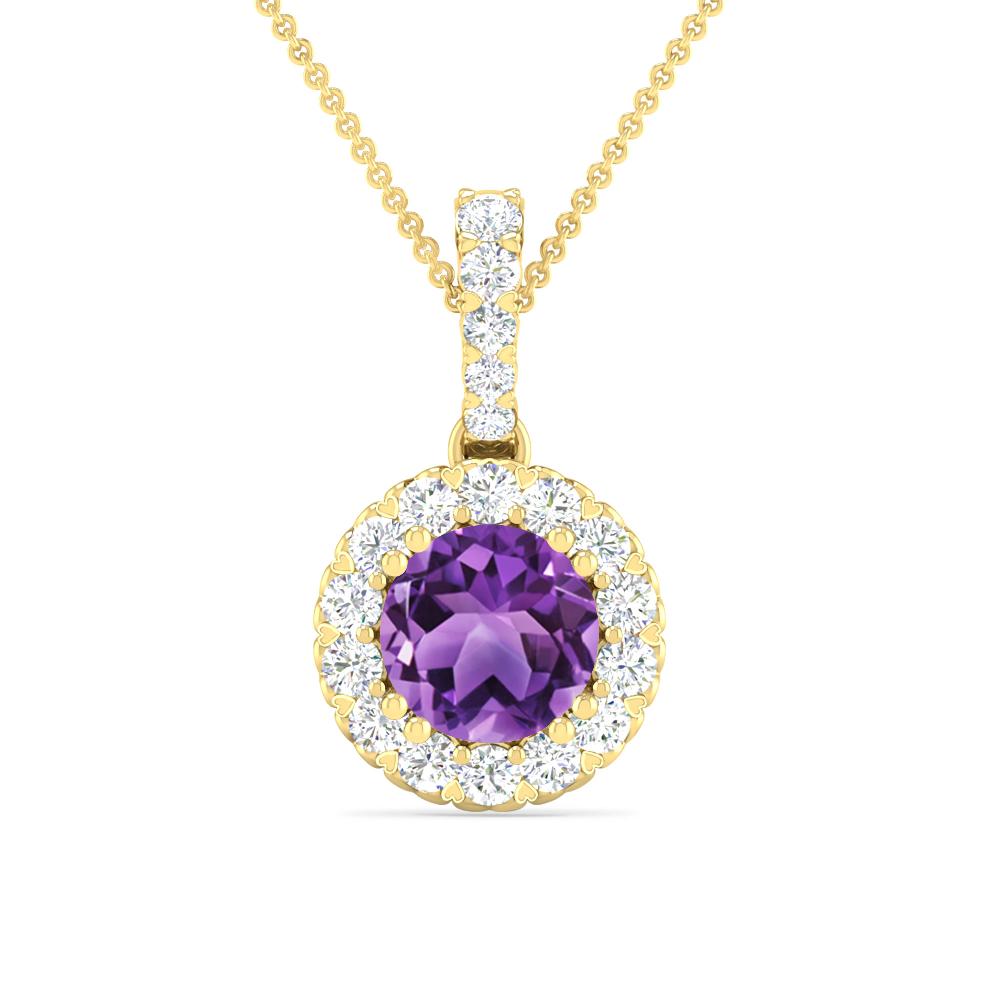 Yellow Gold - Amethyst