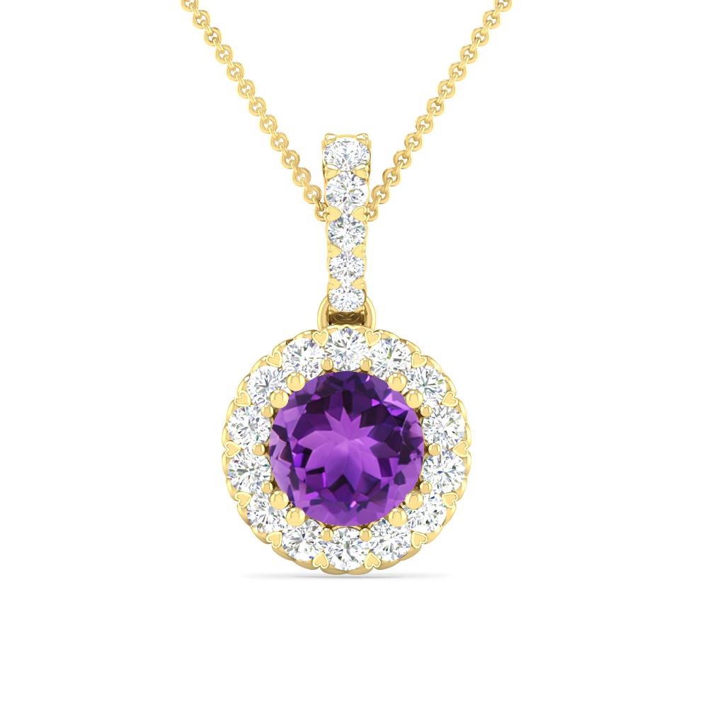 Yellow Gold - Amethyst