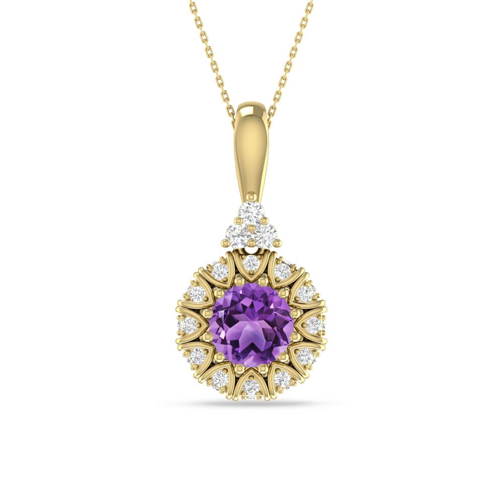 Yellow Gold - Amethyst