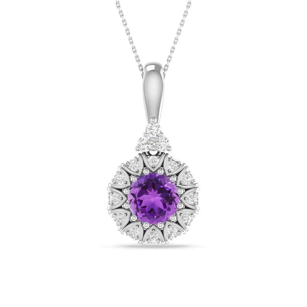White Gold - Amethyst