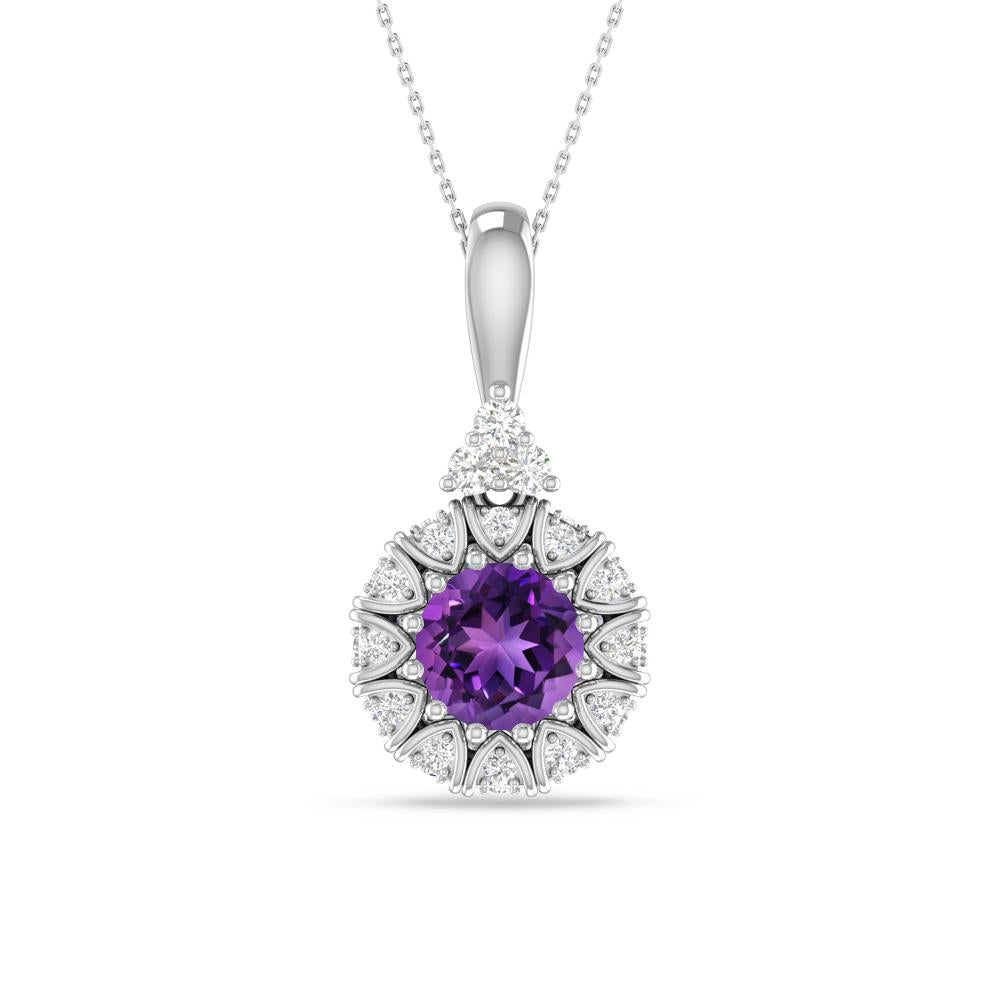 White Gold - Amethyst