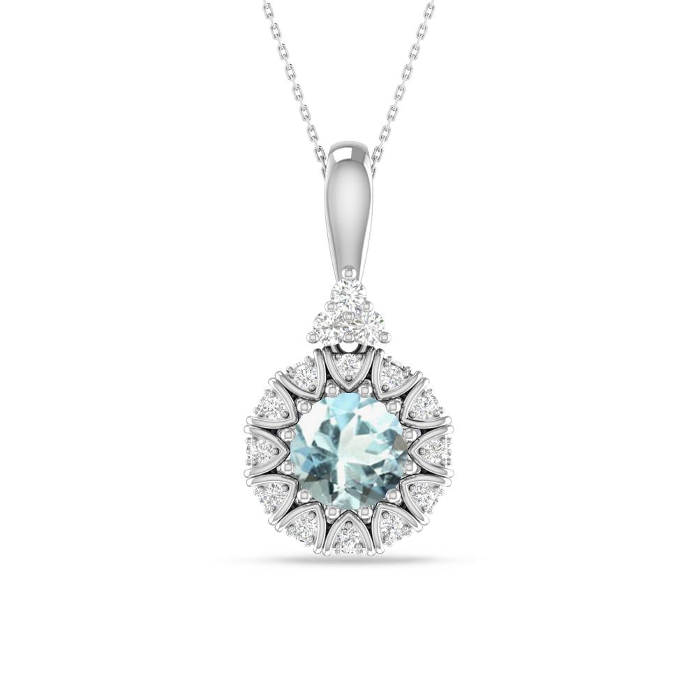 White Gold - Aquamarine