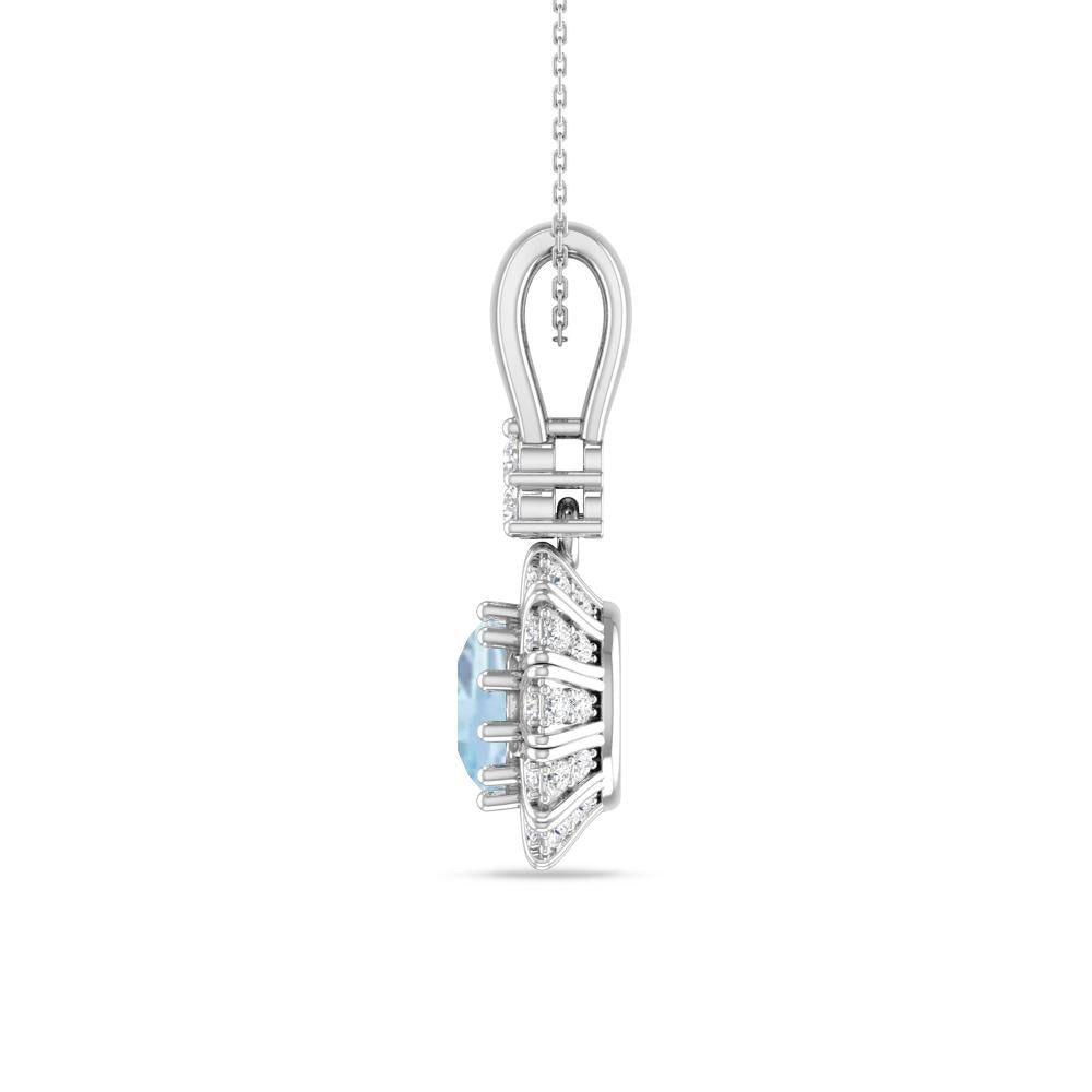 White Gold - Aquamarine
